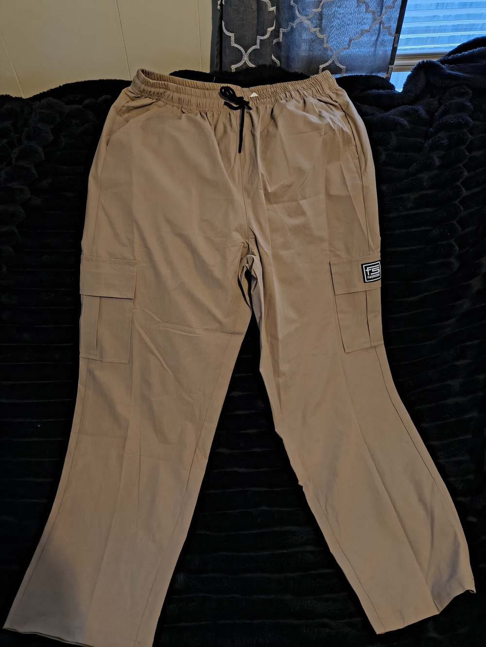 Men's Cargo Pants with Drawstring Waist